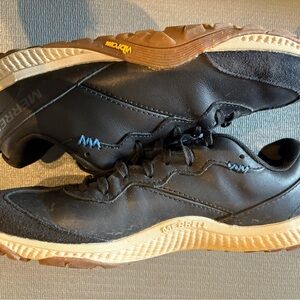 Merrell Black and Brown Sneakers with Ribbed Midsole